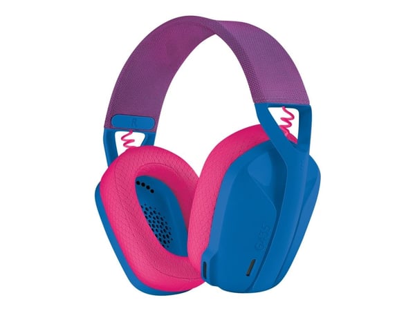 Logitech G435 LIGHTSPEED - Hodesett - Full størrelse - 2,4 GHz - Trådløs - USB - Blå