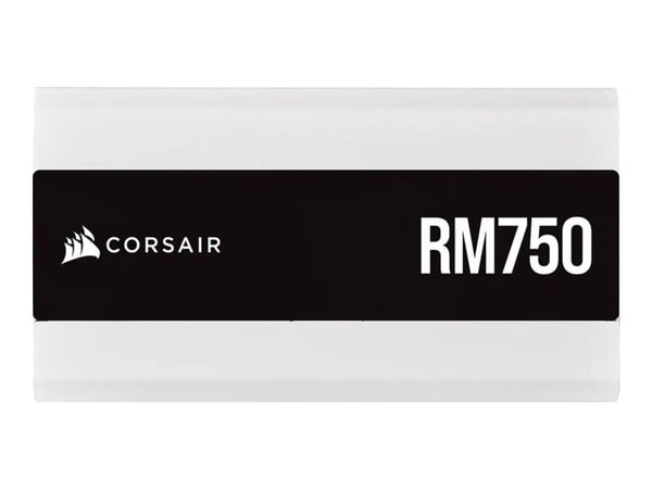 CORSAIR RM White Series RM750 - Strømforsyning (intern) - ATX12V 2.4/ EPS12V - 80 PLUS Gold - AC 100-240 V - 750 watt - Europa - hvit