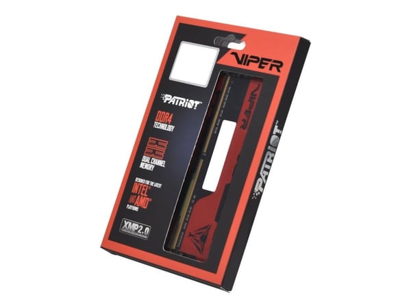 Viper Elite II - DDR4 - sett - 32 GB: 2 x 16 GB - DIMM 288-pin - 3600 MT/s / PC4-28800 - CL20 - 1.35 V - ikke-bufret - ikke-ECC - svart, rød