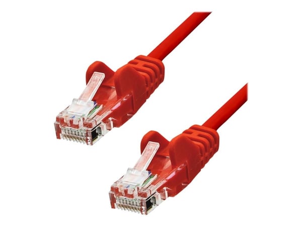 ProXtend - Koblingskabel - RJ-45 (hann) til RJ-45 (hann) - 1 m - UTP - CAT 5e - formstøpt, uten hindringer - rød ProXtend - Koblingskabel - RJ-45 (hann) til RJ-45 (hann) - 1 m - UTP - CAT 5e - formstøpt, uten hindringer - rød