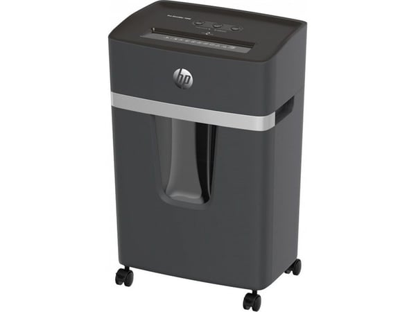 HP Pro Shredder 10MC, Mikrokutt-makulering, 22 cm, 2 mm, 20 l, 55 dB, Knapper