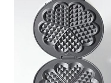 Cloer 171, 5 vafler, Hjerte (form), Hvit, 20 cm, 1,27 m, 930 W