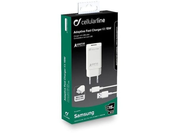 Cellularline 8018080303890, Sisätila, AC, 1 m, Valkoinen