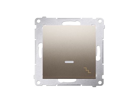 Contact-Simon DW6L.01/44, muovi, kultainen, IP20, IP44, 250 V, 10 A, 75 mm