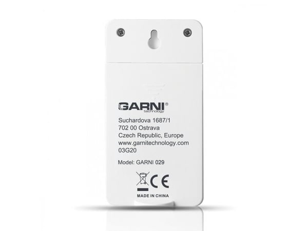 GARNI GARNI029, Hvit, -40 - 70 °C, 60 m, LCD, Batteri, 1,5 V