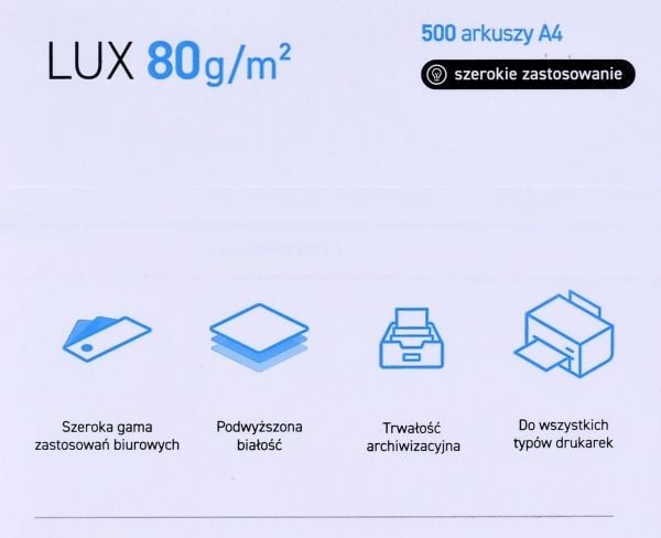 Igepa Pollux, Universal, A4 (210x297 mm), Matt, 500 ark, Hvit, 80 g/m²