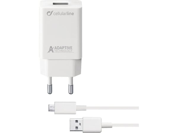 Cellularline 8018080303890, Sisätila, AC, 1 m, Valkoinen