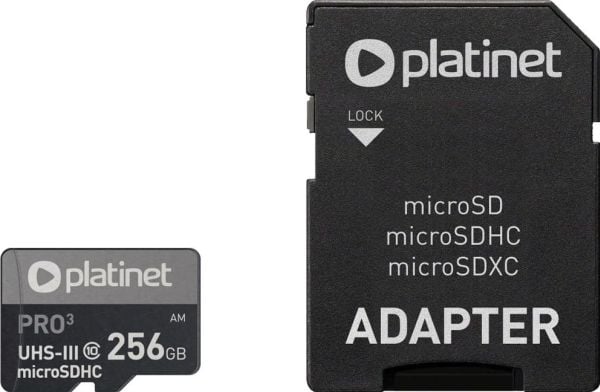 Platinet Pro MicroSDHC 256 GB klasse 10 UHS-III/U3 A2-kort (PMMSDX256UIII)