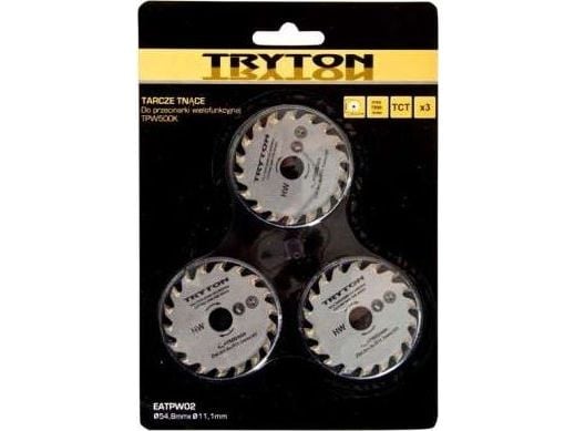 Tryton sett med TCT sirkelskiver 54,8 x 11,1 mm til TPW500K 3 stk. - EATPW02