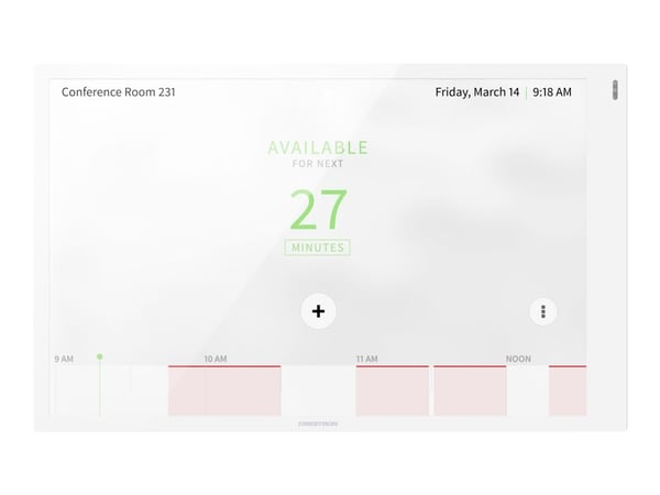 Crestron Room Scheduling Touch Screen TSS-1070-W-S - Rumsbokare - kabelansluten, trådlös - 802.11a/b/g/n/ac, Bluetooth - 2.4 Ghz, 5 GHz - 10/100 Et...