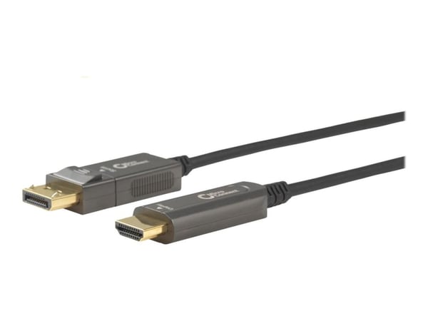 MicroConnect Premium - Adapterkabel - DisplayPort han til HDMI han - 30 m - hybridi kobber/fibertoptik - lajittelu - 4K60Hz (4096 x 2160) -tuki