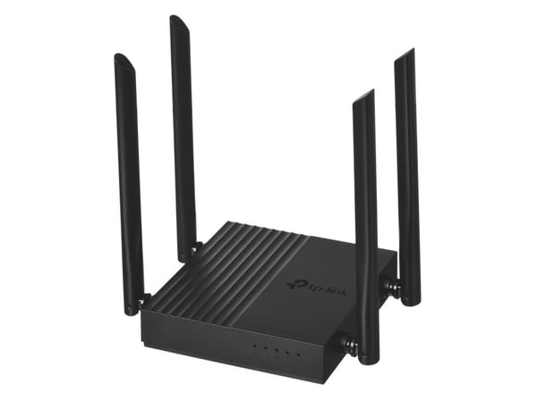 TP-Link Archer C64, Wi-Fi 5 (802.11ac), Dobbelbånd (2.4 GHz / 5 GHz), Ethernet/bredbåndsforbindelse, Svart, Frittstående router