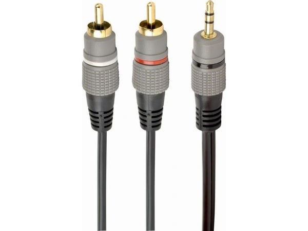 Cablexpert - Lydkabel - mini-phone stereo 3.5 mm hann til RCA x 2 hann - 2.5 m