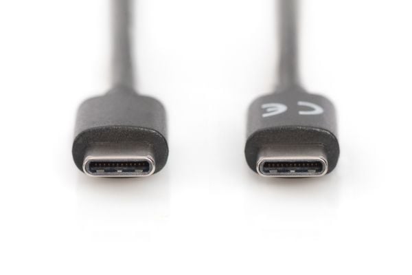 ASSMANN - USB-kabel - USB-C (hann) til USB-C (hann) - USB 2.0 - 1 m - formstøpt - svart