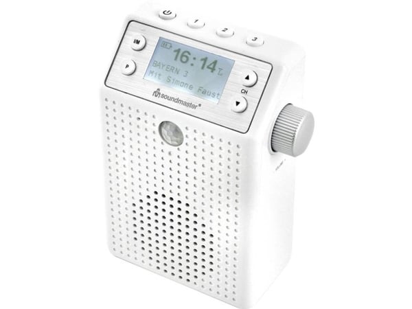 Soundmaster DAB60WE, Bærbar, Digitalt, DAB+, FM, 3 W, Blå, Hvit