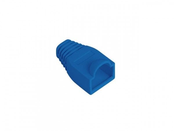 Lanberg - Nätverkskabelsko - strain relief, RJ-45 - blå (paket om 100)