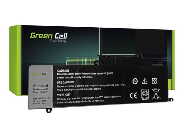 Green Cell - Batteri til bærbar PC (tilsvarer: Dell GK5KY) - litiumpolymer - 6-cellers - 3850 mAh - svart - for Dell Inspiron 15 5548, 5545; Latitu...