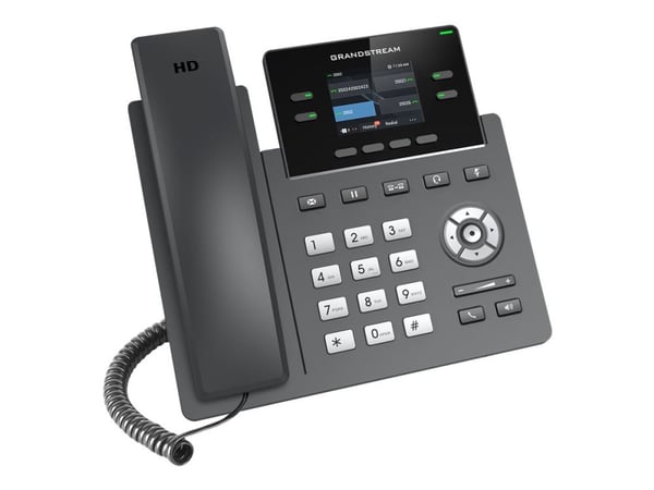 Grandstream GRP2612P - VoIP-telefon med anrops-ID/samtale venter - treveis anropskapasitet - SIP, RTCP, RTP, SRTP - 2 linjer