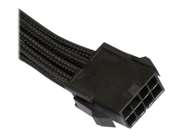 Phanteks - Strømforlengelseskabel - 8-pins PCIe-strøm (6+2) (hunn) til 8-pins PCIe-strøm (hann) - 50 cm - svart
