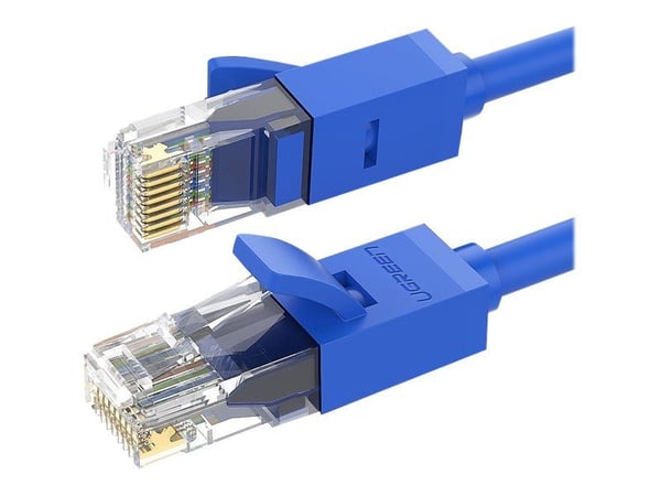 Ugreen NW102 - Verkkokaapeli - RJ-45 (uros) - RJ-45 (uros) - 1 m - UTP - CAT 6 - säikeistetty - sininen