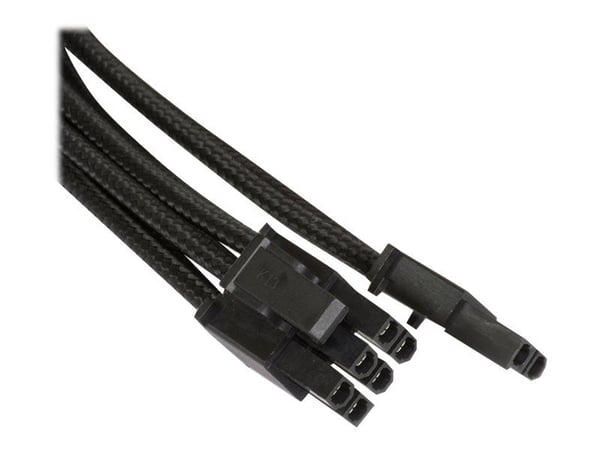 Phanteks - Strømforlengelseskabel - 8-pins PCIe-strøm (6+2) (hunn) til 8-pins PCIe-strøm (hann) - 50 cm - svart