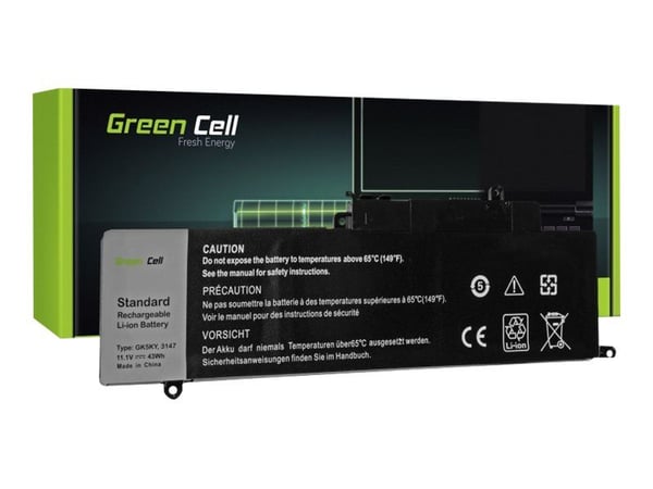 Green Cell - Batteri til bærbar PC (tilsvarer: Dell GK5KY) - litiumpolymer - 6-cellers - 3850 mAh - svart - for Dell Inspiron 15 5548, 5545; Latitu...