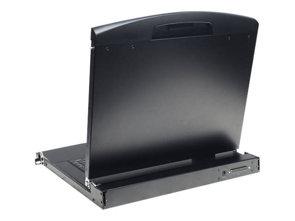 Digitus Professional DS-72211-5GE - KVM-konsoll med KVM-svitsj - 16 porter - Tysk - 19" - kan monteres i rack - 1366 x 768 @ 60 Hz - 1000:1 - svart...