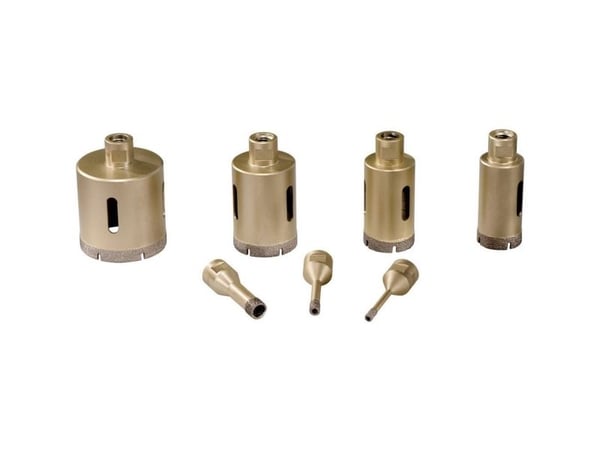 Metabo 628317000, Drill, Diamantdrillbor, Høyrehåndsrotasjon, 91 mm, Kjøkkenbenk, Kunstig stein, Flis, Granitt, Naturstein, Hard keramikk, Sylindri...