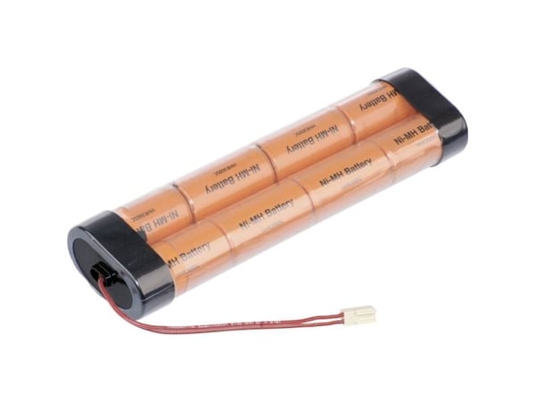Panasonic Inline L2x4 Futaba akkupaketti Kennojen lukumäärä: 8 Akun koko: Sub-C kaapeli, pistoke NiMH 9.6 V 3000 mAh