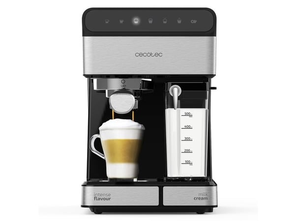 Cecotec Power Instant-ccino 20 Touch - Kaffemaskin med melkeskummer - 20 bar - svart