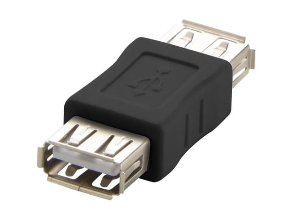 Renkforce RF-4032114, USB 2.0 A, USB 2.0 A, Svart