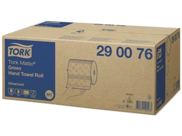 Tork 290076, Papir, Grønn, Kartong, 210 mm, 150 m, 19 cm