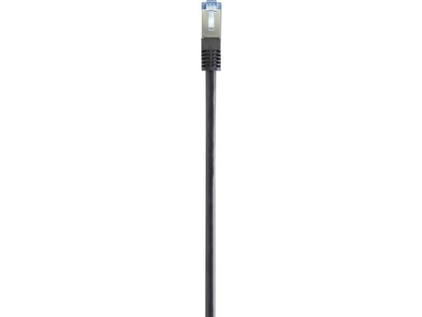 Renkforce RF-4673686, 1 m, Cat6a, S/FTP (S-STP), RJ-45, RJ-45, Sort