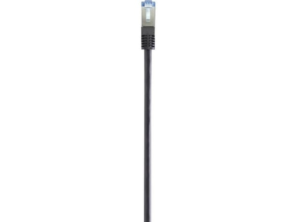 Renkforce RF-4673688, 2 m, Cat6a, S/FTP (S-STP), RJ-45, RJ-45, Sort