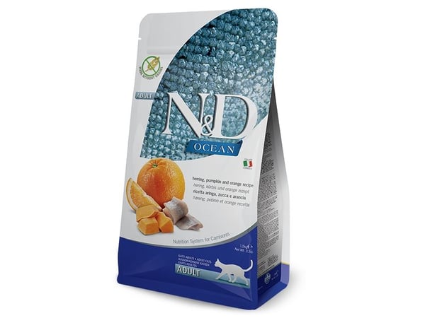 Farmina Pet Food HERRING, PUMPKIN & ORANGE ADULT, Voksen, Sild, 1,5 kg