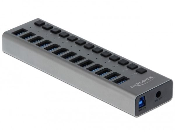 Delock - Hub - 13 x SuperSpeed USB 3.0 - stasjonær