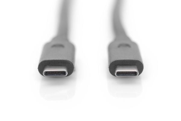 ASSMANN - USB-kabel - USB-C (hann) til USB-C (hann) - USB 3.1 Gen 2 - 1 m - formstøpt, 4K-støtte - svart