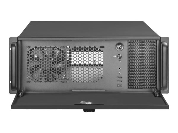 SilverStone RM42-502 - Kan monteras i rack - 4U - SSI EEB - ingen strömförsörjning (ATX / PS/2) - svart - USB/ljud