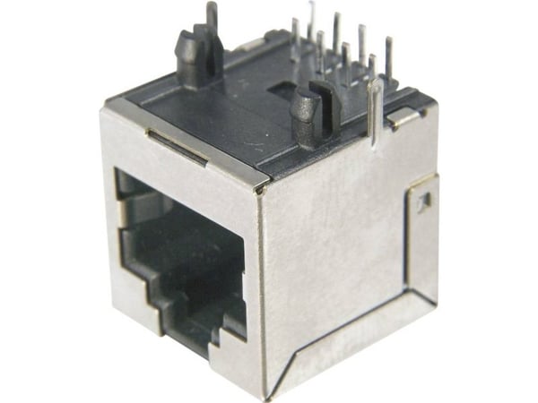 ASSMANN WSW AMJ-188-00101-CAT6 Modulær bøsning, RJ45, CAT 6 AMJ-188-00101-CAT6 Tilslutning, indbygning vandret Poltal: 8P8C Sølv 1 stk