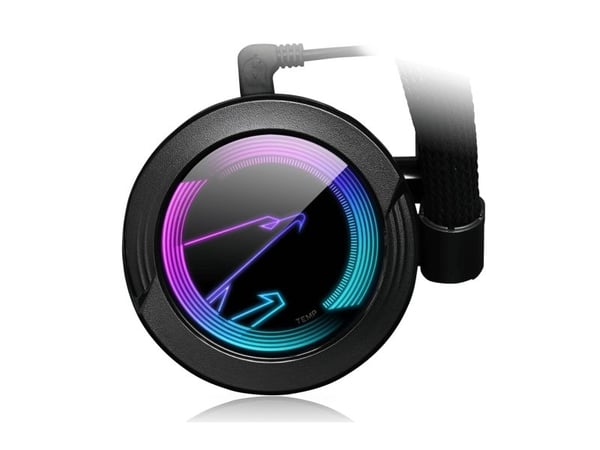 Gigabyte AORUS WATERFORCE 240, All-in-one-nesteenjäähdytin, 12 cm, 56,47 cfm, Musta