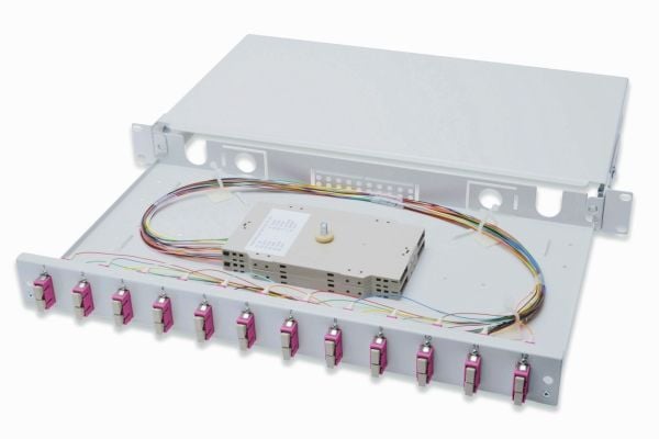 DIGITUS - Spleiseboks for fiberoptikk - 1U - 19"