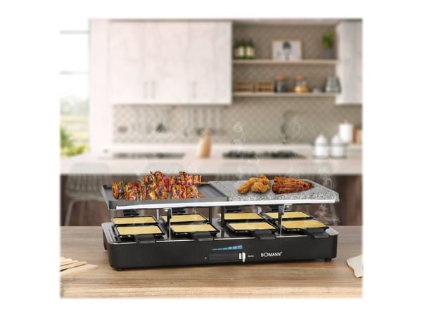Bomann RG 2279 CB 2 in 1 - Raclette/grill/hetstein - 1.4 kW