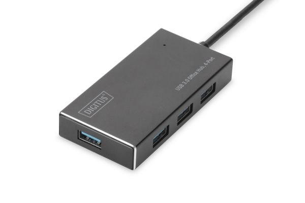 DIGITUS DA-70240 - Hub - 4 x SuperSpeed USB 3.0 - stasjonær
