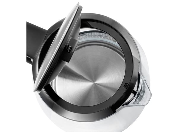 Sencor SWK 2080BK, 2 L, 2200 W, Musta, Läpinäkyvä, Lasi, Metalli, Veden tason ilmaisin, Johdoton