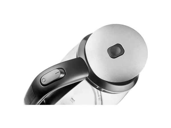 Sencor SWK 2080BK, 2 L, 2200 W, Musta, Läpinäkyvä, Lasi, Metalli, Veden tason ilmaisin, Johdoton