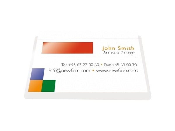 Käyntikorttitaskut 95x60mm itsestään avautuva pitkä sivu 10kpl/pakkaus - (10 kpl)