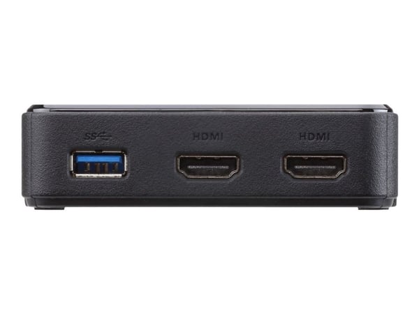 ATEN UH3233, Langallinen, USB 3.2 Gen 1 (3.1 Gen 1) Type-C, Musta, 4K Ultra HD, 3840 x 2160 pikseliä, Muovi