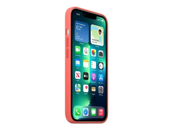 Apple - Bagageskydd till mobiltelefon - med MagSafe - silikon - rosa pomelo - för iPhone 13 Pro