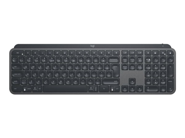 Logitech MX Keys - Näppäimistö - bagbelyst - Bluetooth - AZERTY - fransk - grafit