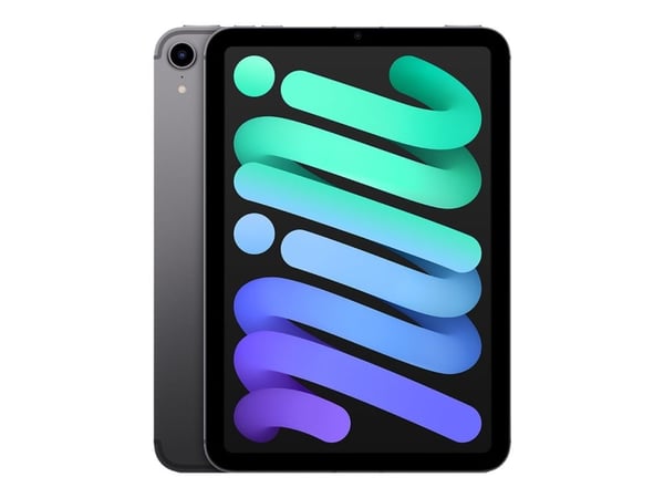 Apple iPad mini Wi-Fi + Cellular - 6. generasjon - tablet - 256 GB - 8.3" IPS (2266 x 1488) - 3G, 4G, 5G - romgrå
